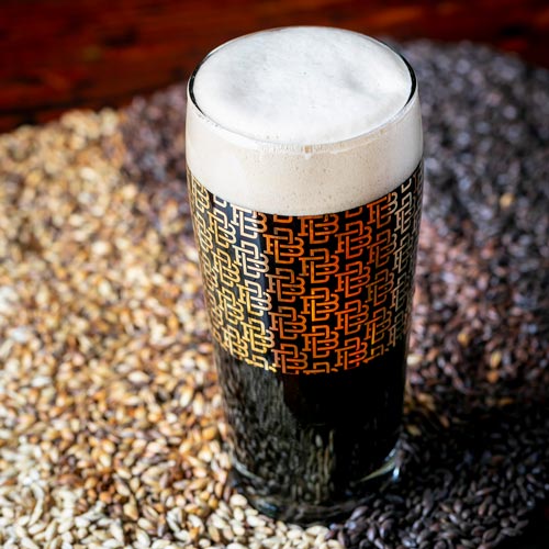 Zzyzx Porter beer in a glass
