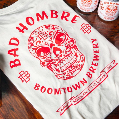 Bad Hombre white shirt with red print