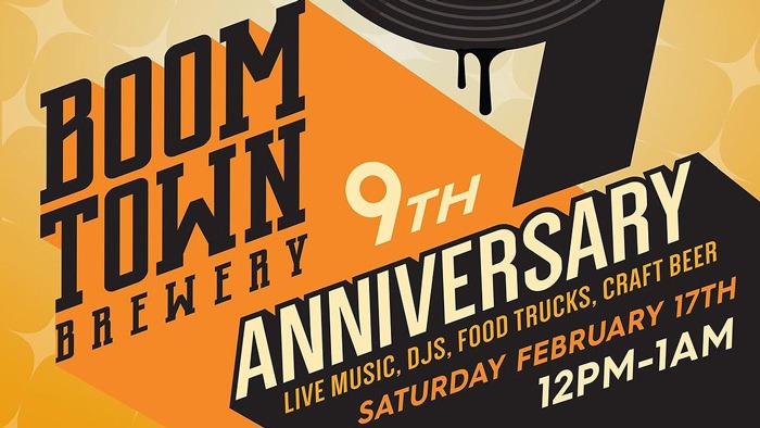 Boomtown 9th Anniversary Flyer